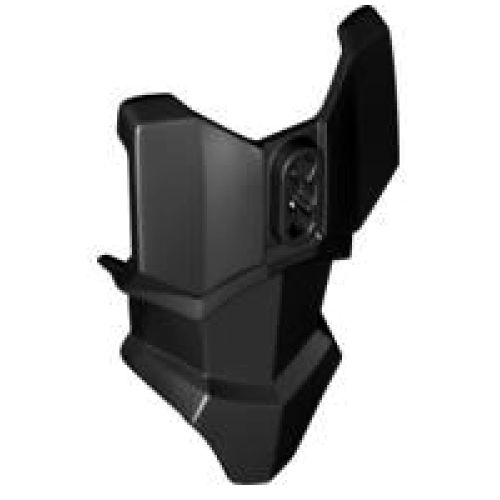 Деталь LEGO 90652 Large Figure Torso Armor with 2 Chest Holes - Black