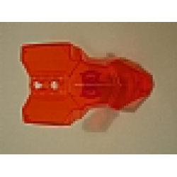 Large Figure Torso Armor with 2 Chest Holes - Trans-Neon Orange