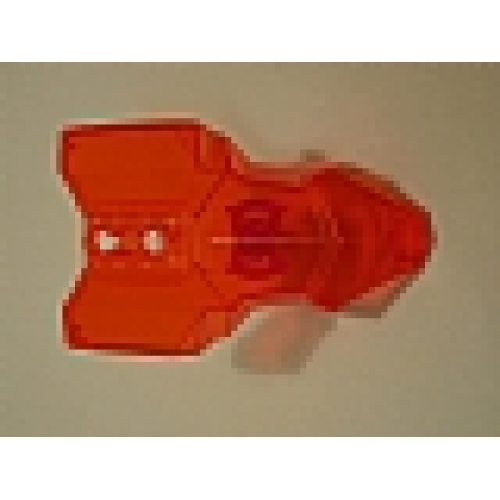 Деталь LEGO 90652 Large Figure Torso Armor with 2 Chest Holes - Trans-Neon Orange