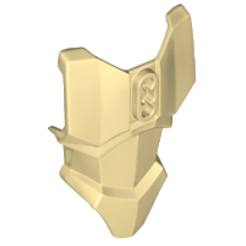 Деталь LEGO 90652 Large Figure Torso Armor with 2 Chest Holes - Tan