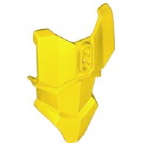 Деталь LEGO 90652 Large Figure Torso Armor with 2 Chest Holes - Yellow