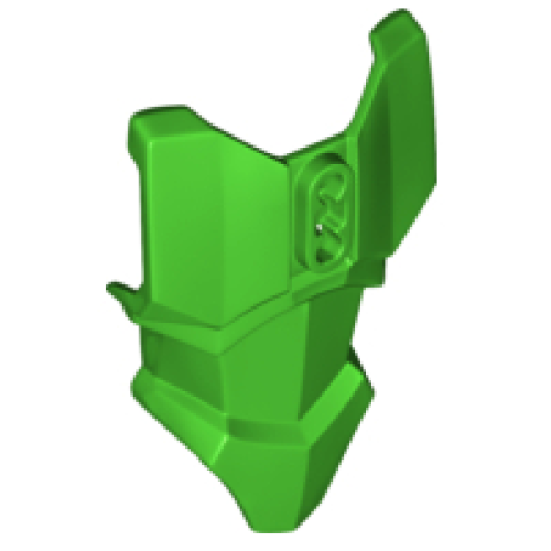 Деталь LEGO 90652 Large Figure Torso Armor with 2 Chest Holes - Bright Green