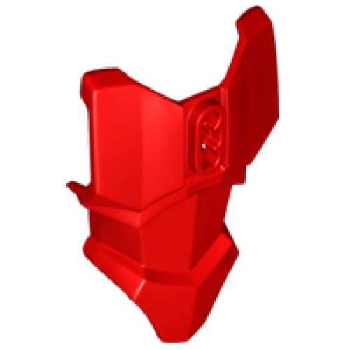 Деталь LEGO 90652 Large Figure Torso Armor with 2 Chest Holes - Red