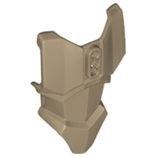 Деталь LEGO 90652 Large Figure Torso Armor with 2 Chest Holes - Dark Tan