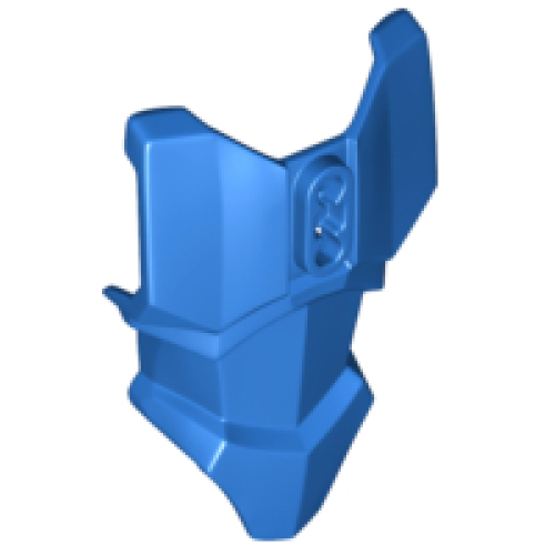 Деталь LEGO 90652 Large Figure Torso Armor with 2 Chest Holes - Blue