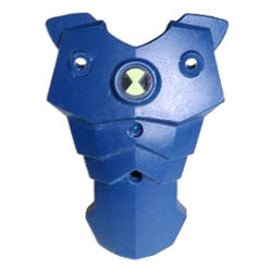 Large Figure Torso Cover with Ben 10 Omnitrix Pattern - Dark Blue