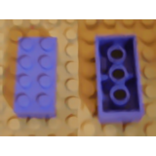 Деталь LEGO 3001c01 Magnet Brick 2 x 4 - Lilac