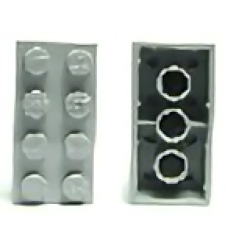 Magnet Brick 2 x 4 - Light Bluish Gray