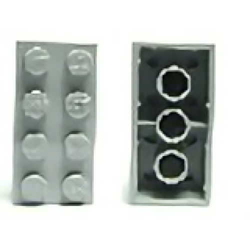 Деталь LEGO 3001c01 Magnet Brick 2 x 4 - Light Bluish Gray