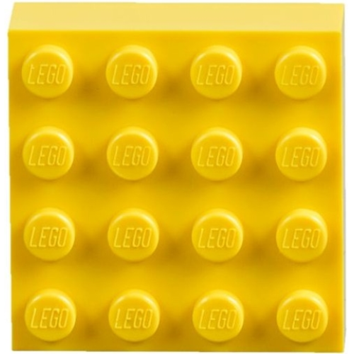 Деталь LEGO 388c01 Magnet Brick, Modified 4 x 4 Sealed Base - Yellow