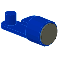 Magnet Coupling, Train, for Train Base - Blue