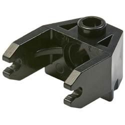 Magnet Holder 2 x 3 with Clips and Pin Hole - Black