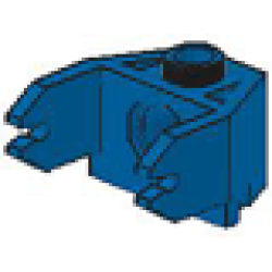 Magnet Holder 2 x 3 with Clips and Pin Hole - Blue