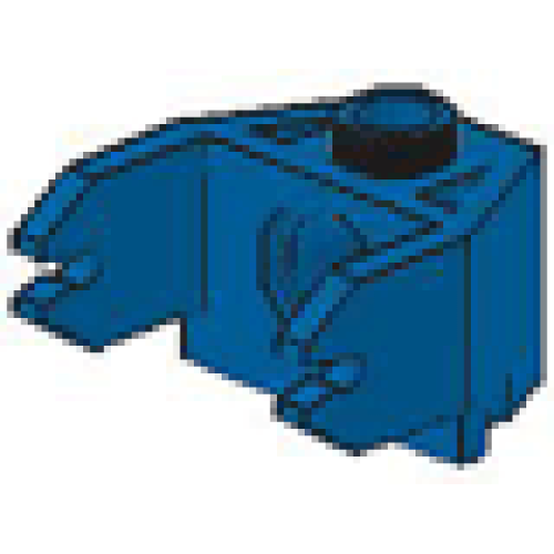 Деталь LEGO 2607 Magnet Holder 2 x 3 with Clips and Pin Hole - Blue