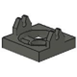 Magnet Holder Tile 2 x 2 (Undetermined Type) - Dark Gray