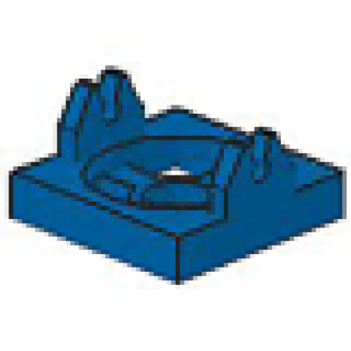 Деталь LEGO 2609 Magnet Holder Tile 2 x 2 (Undetermined Type) - Blue