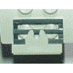 Magnet Holder Tile 2 x 2 - Short Arms - White