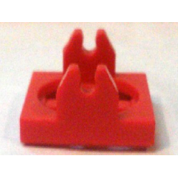 Magnet Holder Tile 2 x 2 - Tall Arms with Shallow Notch - Red