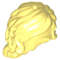 Mini Doll, Hair Friends Long Wavy, Hole on Top and Right - Bright Light Yellow Mini Doll, Hair Friends Long Wavy, Hole on Top and Right - Bright Light Yellow