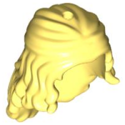 Mini Doll, Hair Friends Long Wavy, Partially Tied Back, Hole on Top and Back - Bright Light Yellow Mini Doll, Hair Friends Long Wavy, Partially Tied Back, Hole on Top and Back - Bright Light Yellow