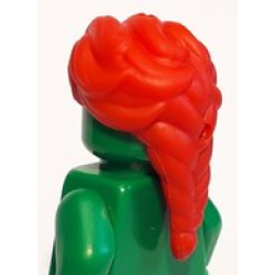 Mini Doll, Hair Friends Long with Ponytail French Braided with 2 Holes - Red Mini Doll, Hair Friends Long with Ponytail French Braided with 2 Holes - Red