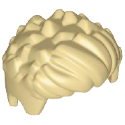 Mini Doll, Hair Short Spiked, Swept Up in Front - Tan