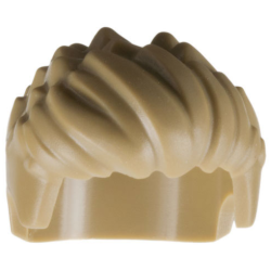 Mini Doll, Hair Short Spiked, Swept Up in Front - Dark Tan