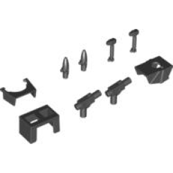 Minifigure Accessories Star Wars, 9 in Bag (Multipack) - Black Minifigure Accessories Star Wars, 9 in Bag (Multipack) - Black