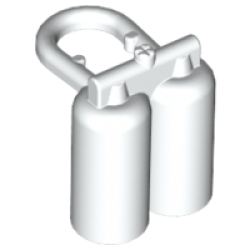 Minifigure Air Tanks - White Minifigure Air Tanks - White