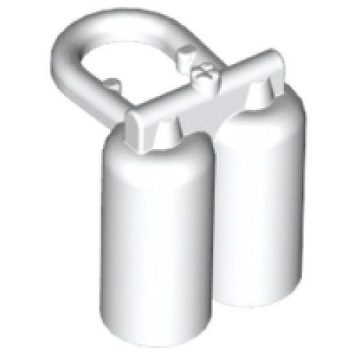 Деталь LEGO 3838 Minifigure Air Tanks - White