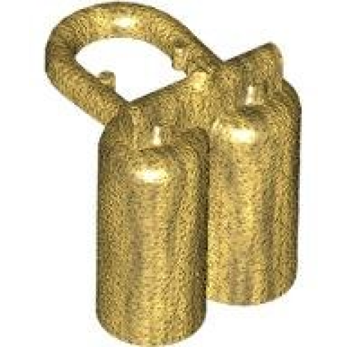 Деталь LEGO 3838 Minifigure Air Tanks - Pearl Gold