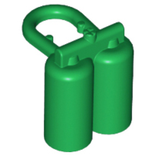 Деталь LEGO 3838 Minifigure Air Tanks - Green