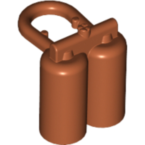 Деталь LEGO 3838 Minifigure Air Tanks - Dark Orange