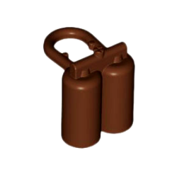 Minifigure Air Tanks - Reddish Brown Minifigure Air Tanks - Reddish Brown