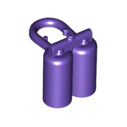 Minifigure Air Tanks - Dark Purple Minifigure Air Tanks - Dark Purple