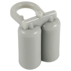 Minifigure Air Tanks - Light Gray Minifigure Air Tanks - Light Gray