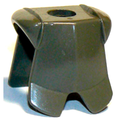 Minifigure Armor Breastplate with Leg Protection - Dark Gray