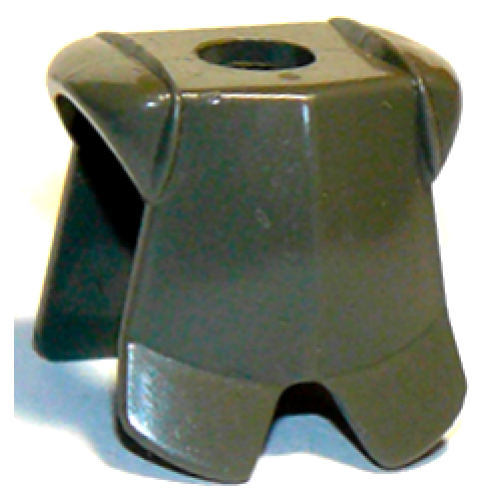 Деталь LEGO 2587 Minifigure Armor Breastplate with Leg Protection - Dark Gray