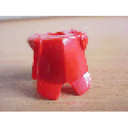 Minifigure Armor Breastplate with Leg Protection - Red