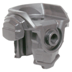 Minifigure Armor Breastplate with Shoulder Pads and Front Stud - Flat Silver