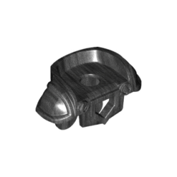 Minifigure Armor Breastplate with Shoulder Pads Large, Pentagonal Cutout and 4 Studs on Back - Pearl Dark Gray