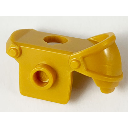 Деталь LEGO 65435 Minifigure Armor Large Round Shoulder Pad Right with Back Stud - Pearl Gold