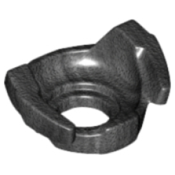 Minifigure Armor Neck - Pearl Dark Gray