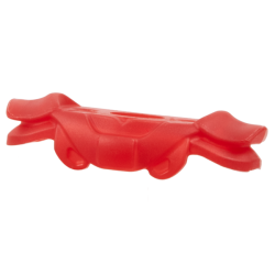Minifigure Armor Shoulder Pads with Double Flaps - Trans-Red