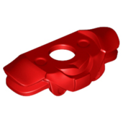 Minifigure Armor Shoulder Pads with Double Flaps - Red