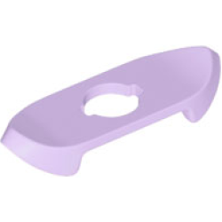 Minifigure Armor Shoulder Pads with Pointed Ends - Lavender