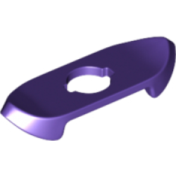 Minifigure Armor Shoulder Pads with Pointed Ends - Dark Purple