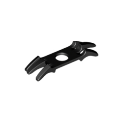 Minifigure Armor Shoulder Pads with Spikes - Black