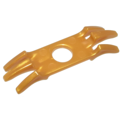 Minifigure Armor Shoulder Pads with Spikes - Pearl Gold
