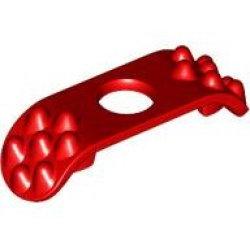 Minifigure Armor Shoulder Pads with Spikes on Top - Red